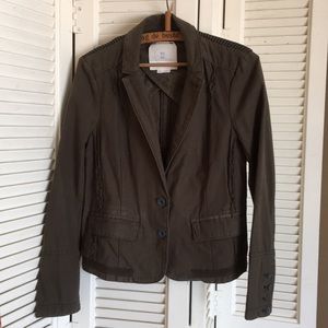Hei Hei olive green Blazer Jacket Anthropologie 6